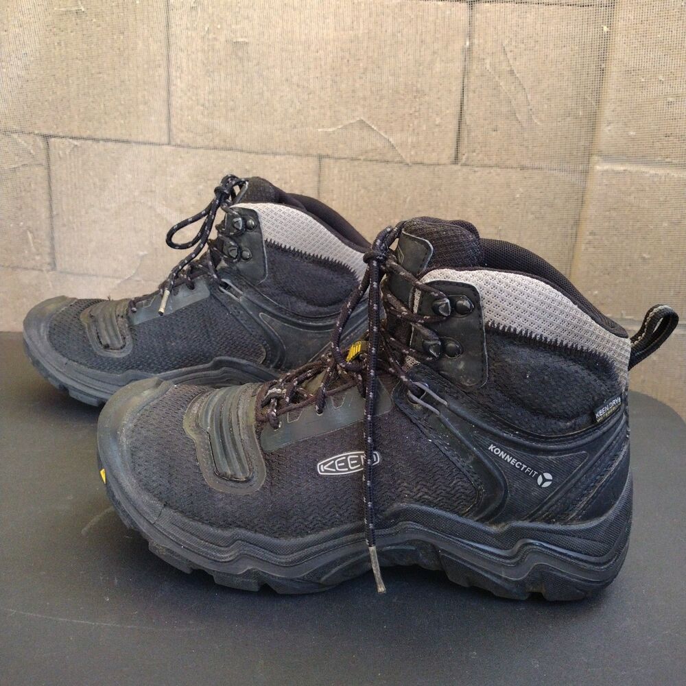 Keen Durand EVO Black Magnet Waterproof Hiking Boots 1025957 Men Sz 8 Konnectfit